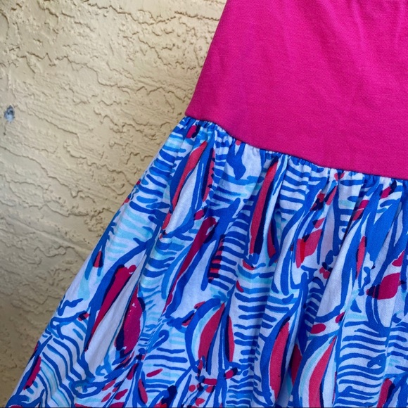 Lilly Pulitzer Girls Red Right Return Ana Dress XS - Picture 4 of 8